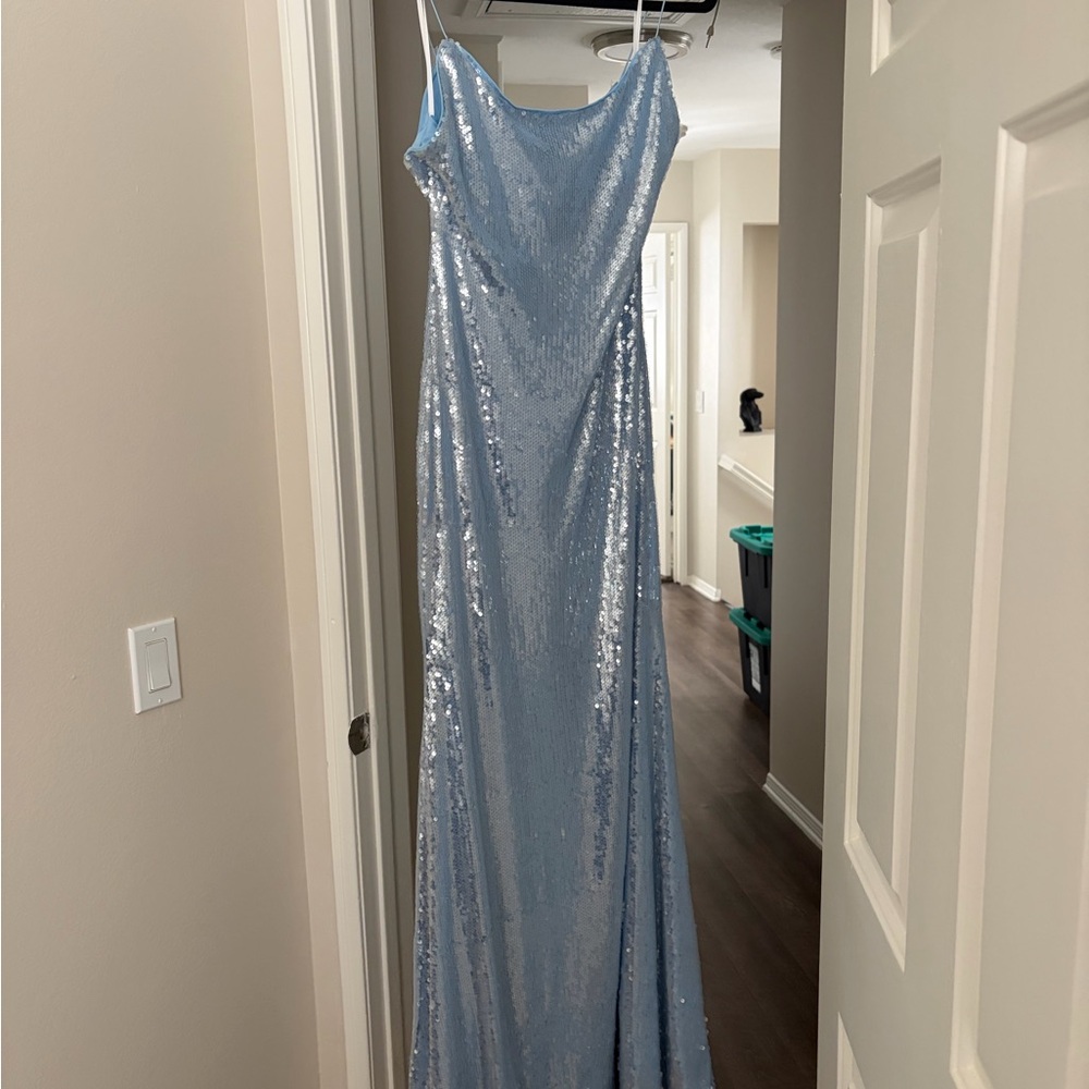 Hello Molly The Muse Light Blue Sequin Dress
